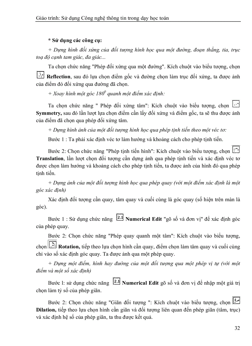 image for page Luận văn tốt nghiệp ứng dụng công nghệ thông tin trong dạy học toán