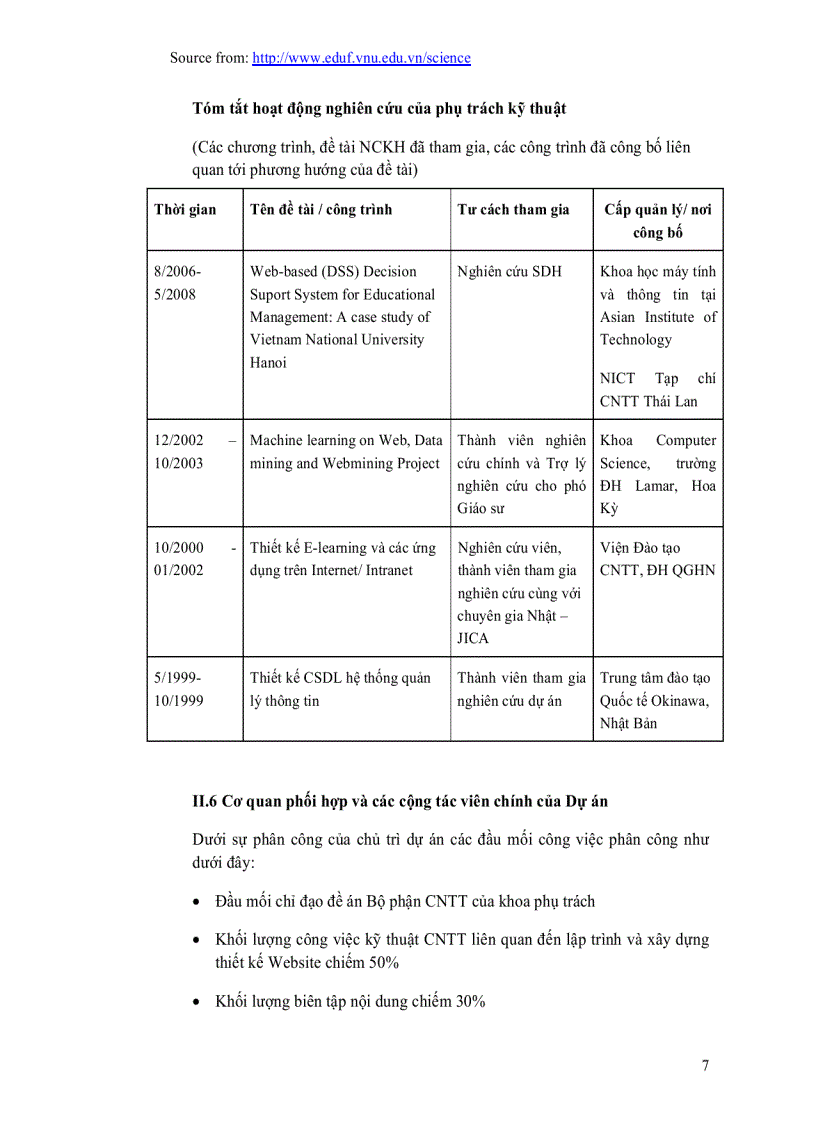 image for page Dự án xây dựng thư viện hồ sơ môn học điện tử trên mạng