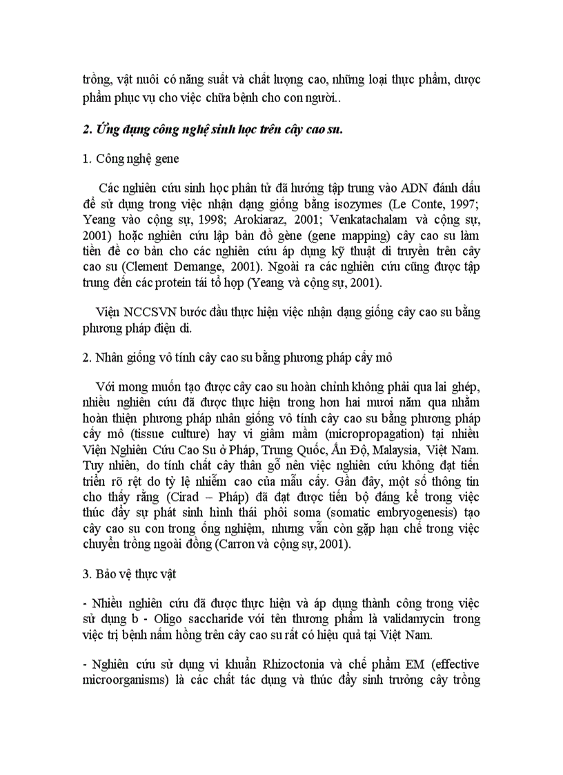 image for page Ứng dụng công nghệ sinh học trên cây cao su