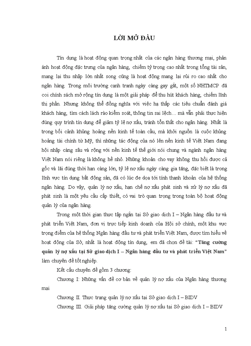 image for page Tăng cường quản lý nợ xấu tại Sở giao dịch I Ngân hàng đầu tư và phát triển Việt Nam
