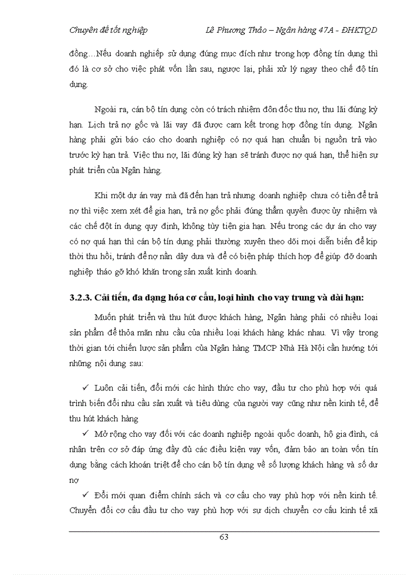 image for page Nâng cao chất lượng tín dụng trung và dài hạn tại Ngân hàng Thương Mại Cổ Phần Nhà Hà Nội