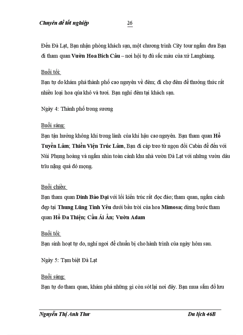 image for page Xây dựng kế hoạch kinh doanh cho chương trình du lịch đi dịp hè dành cho đối tượng khách là các giáo viên trong các trường trung học phổ thông