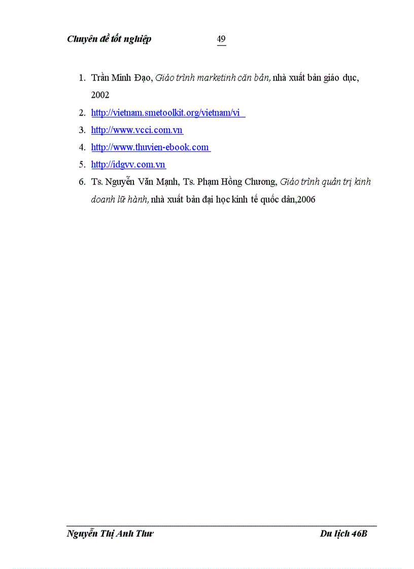 image for page Xây dựng kế hoạch kinh doanh cho chương trình du lịch đi dịp hè dành cho đối tượng khách là các giáo viên trong các trường trung học phổ thông