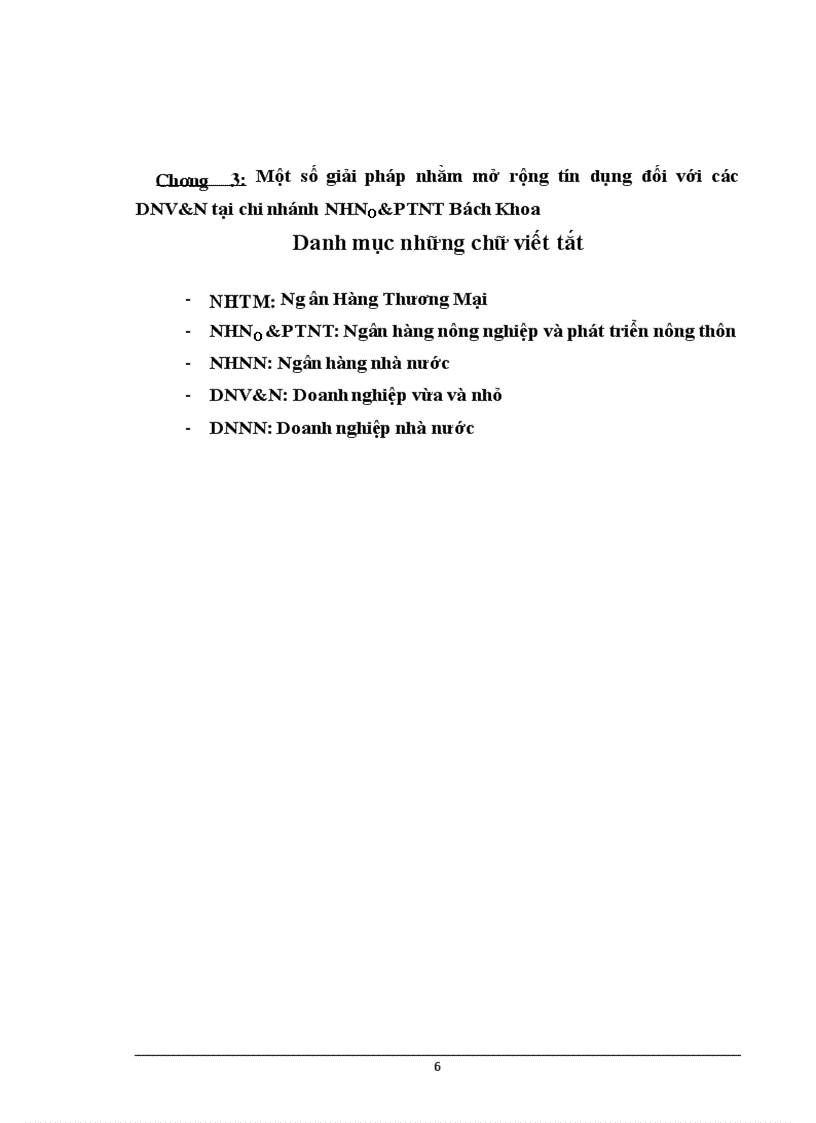 image for page Giải pháp mở rộng tín dụng đối với doanh nghiệp vừa và nhỏ tại Ngân Hàng Nông nghiệp và Phát triển nông thôn Bách Khoa