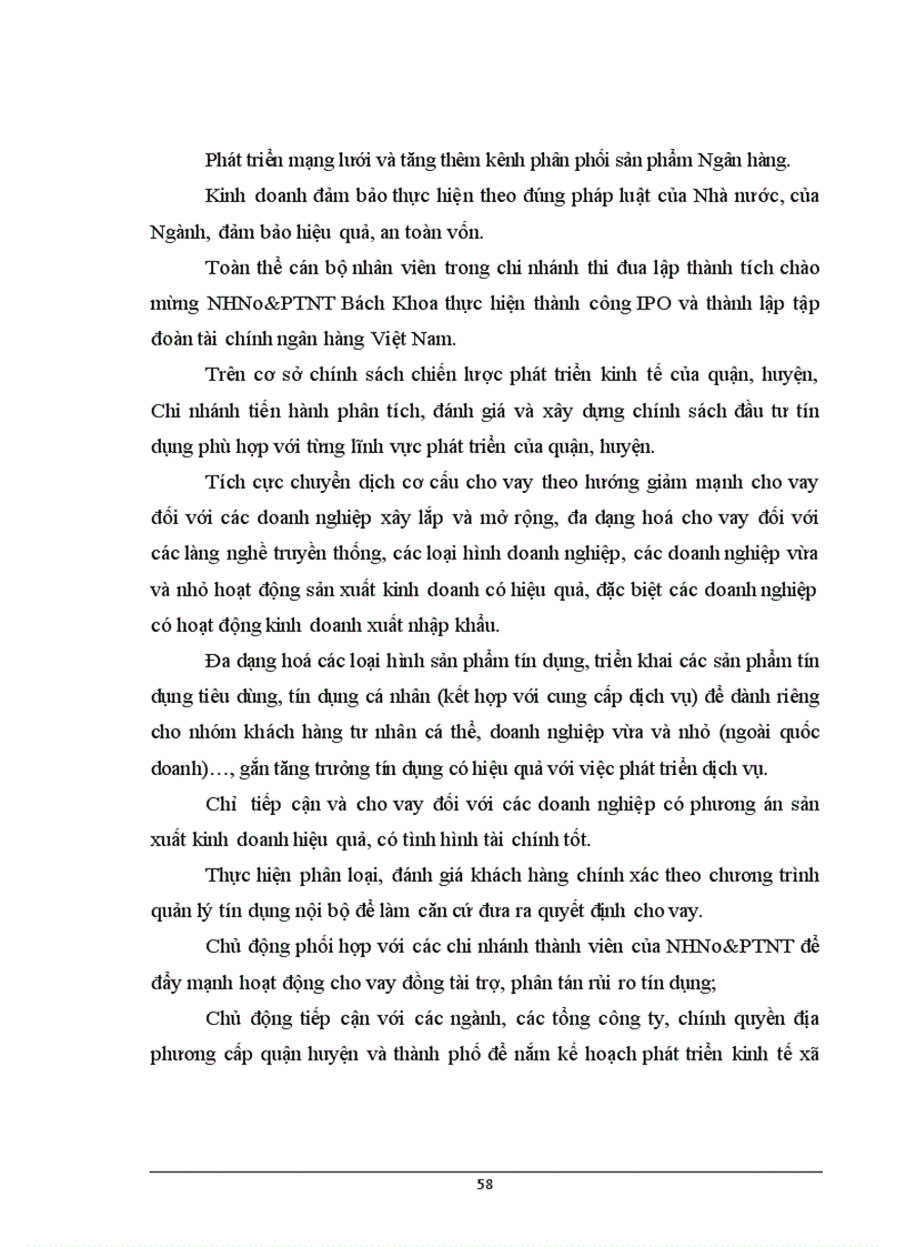 image for page Giải pháp mở rộng tín dụng đối với doanh nghiệp vừa và nhỏ tại Ngân Hàng Nông nghiệp và Phát triển nông thôn Bách Khoa