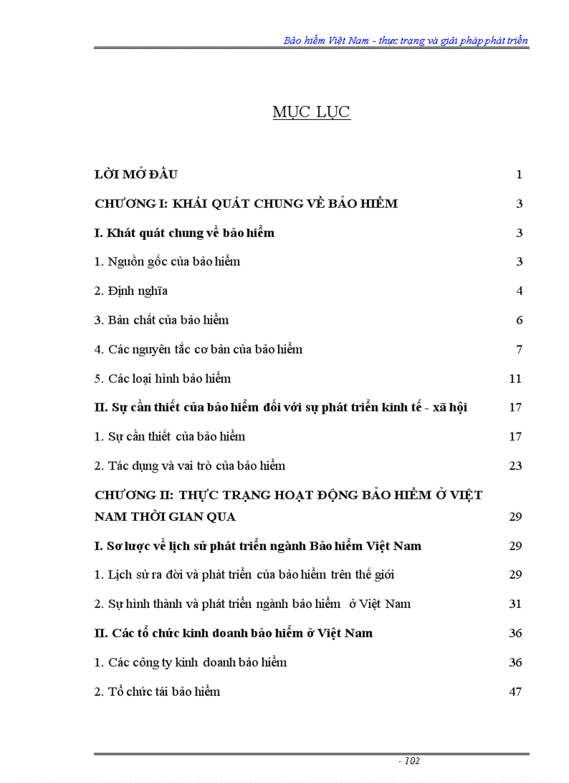image for page Bảo hiểm Việt Nam thực trạng và giải pháp phát triển