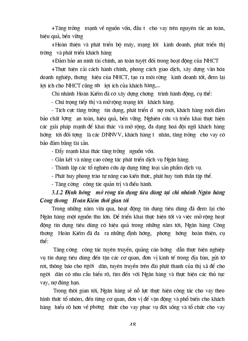 image for page Giải pháp mở rộng và nâng cao hiệu quả tín dụng tiêu dùng tại Ngân hàng Công Thương Việt Nam Chi nhánh Hoàn kiếm