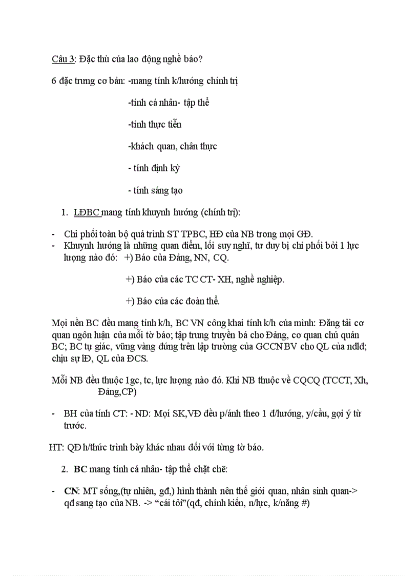 image for page Đặc thù của lao động nghề báo