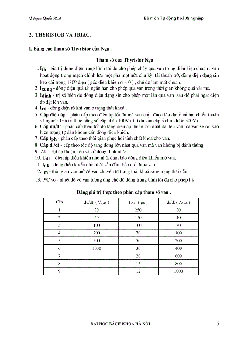 image for page Bảng tra cứu linh kiện điện tử công suất