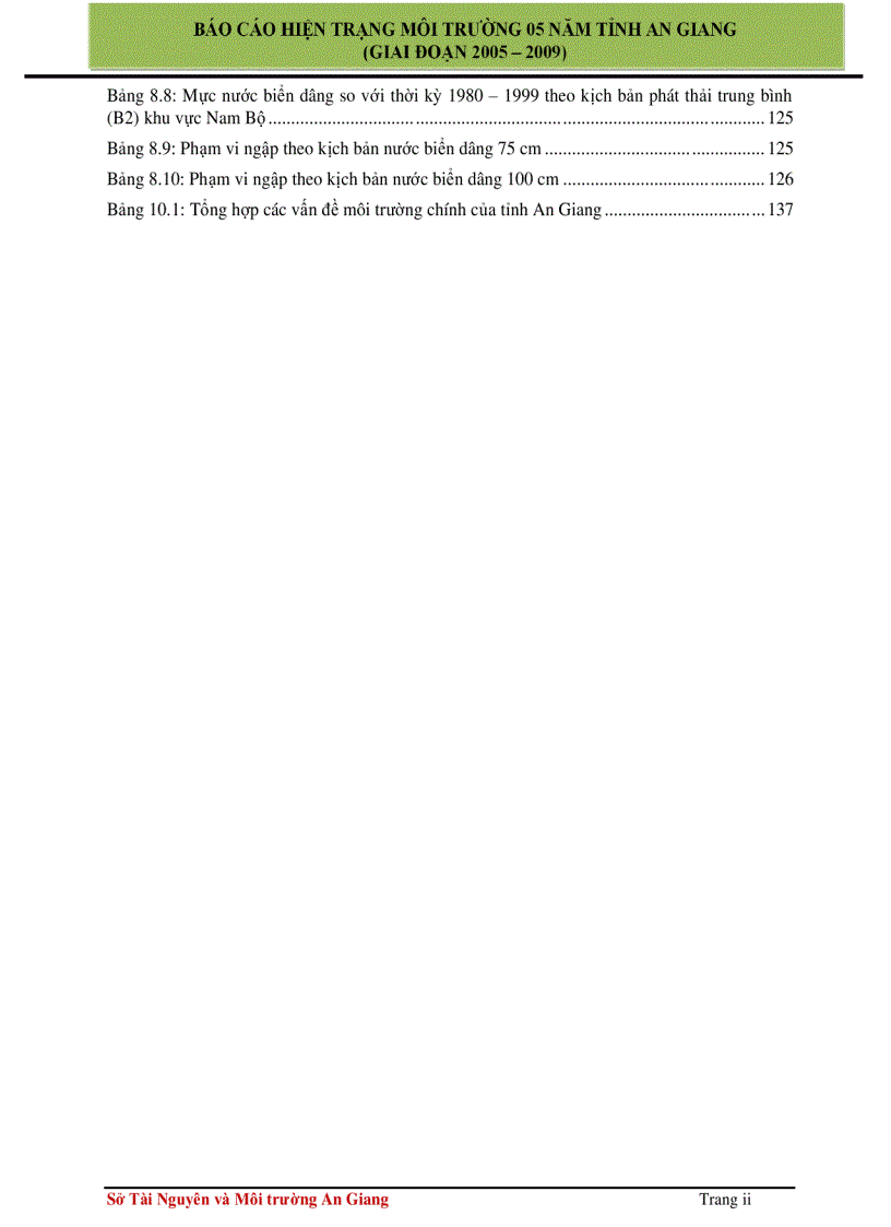 image for page Báo cáo hiện trạng môi trường 5 năm 2005 2009 tỉnh An Giang