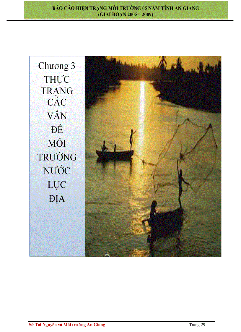 image for page Báo cáo hiện trạng môi trường 5 năm 2005 2009 tỉnh An Giang