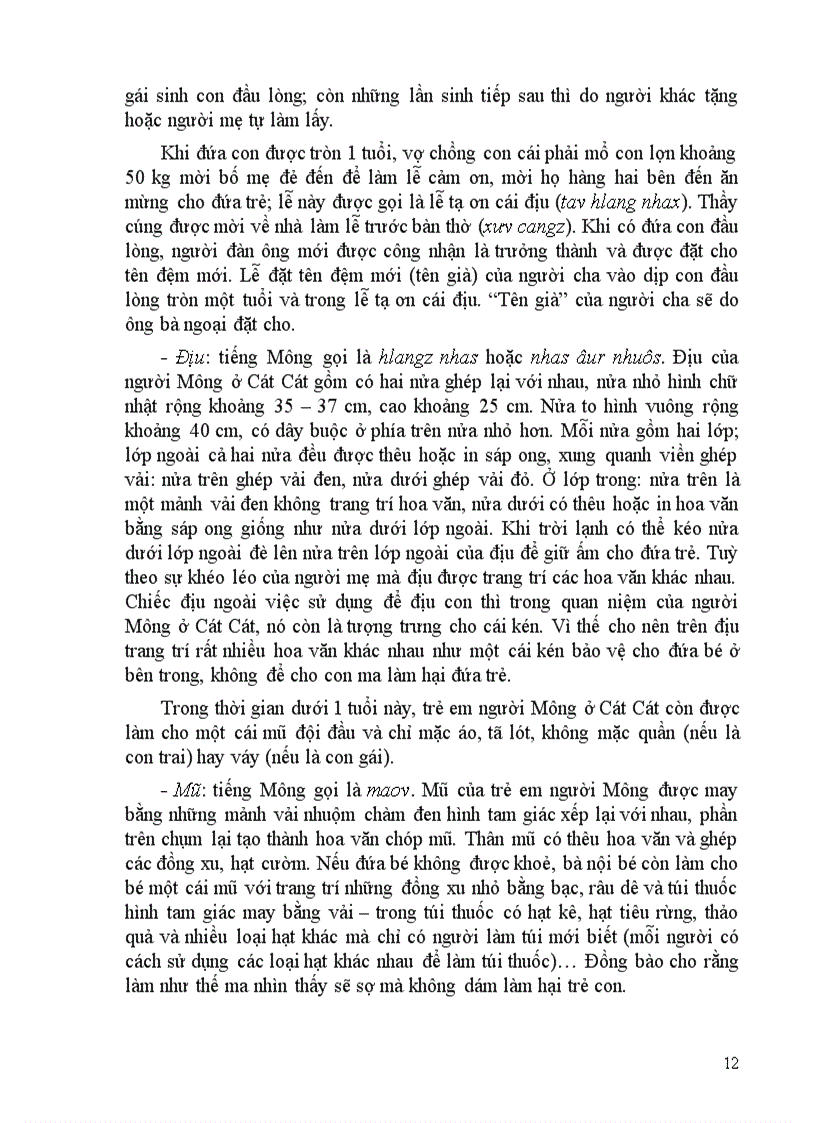 image for page Trang phục truyền thống của người Mông ở thôn Cát Cát xã San Xả Hồ huyện Sa Pa tỉnh Lào Cai