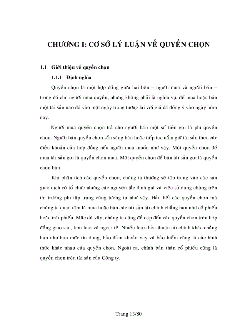 image for page Quyền chọn chứng khoán và việc áp dụng quyền chọn chứng khoán vào thị trường chứng khoán Việt Nam