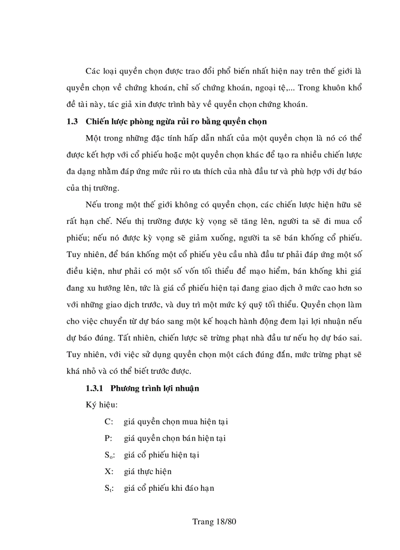 image for page Quyền chọn chứng khoán và việc áp dụng quyền chọn chứng khoán vào thị trường chứng khoán Việt Nam