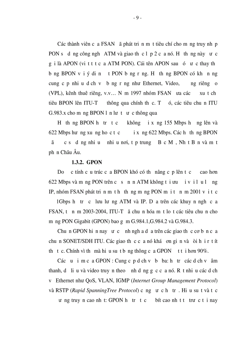 image for page Nghiên cứu triển khai công nghệ GPON trên mạng Viễn thông Hà Nội