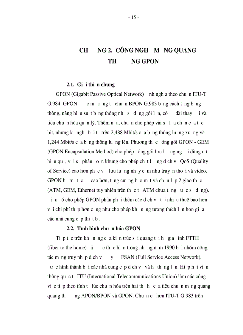 image for page Nghiên cứu triển khai công nghệ GPON trên mạng Viễn thông Hà Nội
