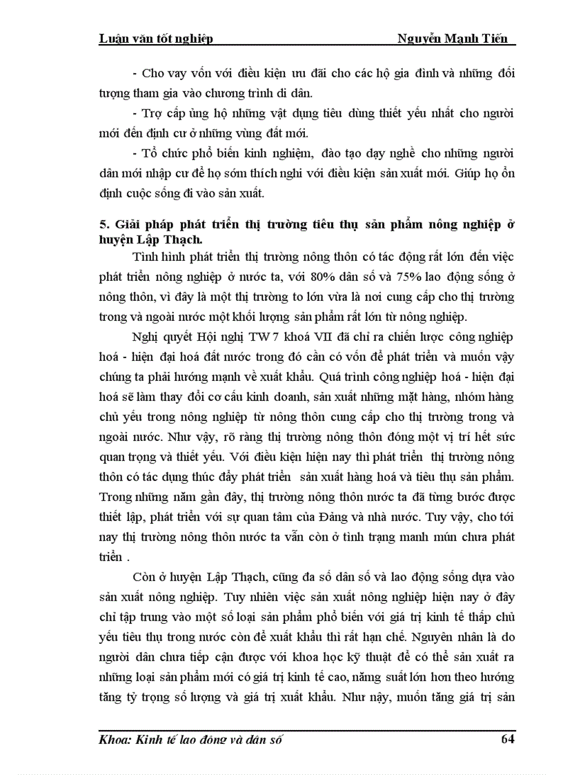 image for page Phân tích biến động dân số lao động và việc làm ở huyện Lập Thạch trong giai đoạn hiện nay