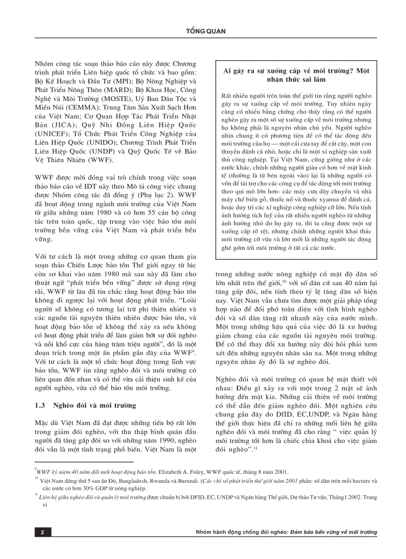 image for page Đảm bảo bền vững về môi trường để thực hiện chiến lược xóa đói giảm nghèo ở Việt Nam