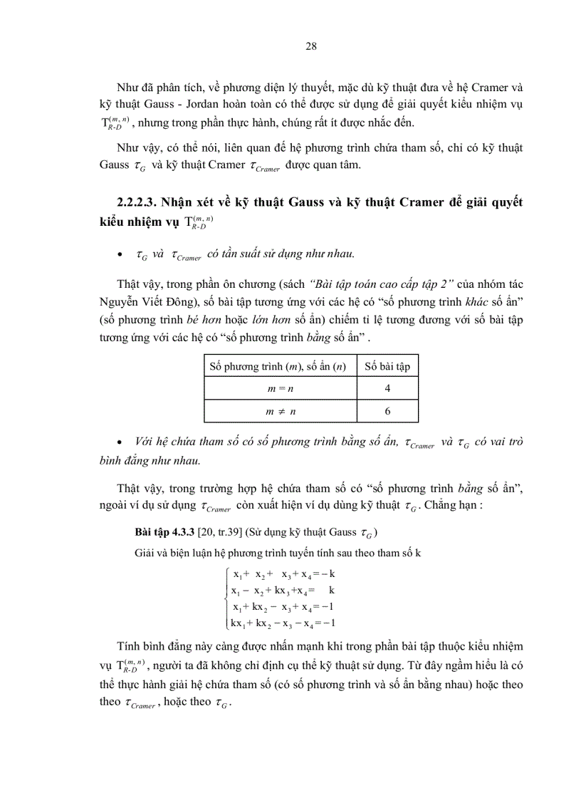 image for page Phân tích mối quan hệ thể chế với algorit và tham số trong dạy học chủ đề phương trình ở trường THPT và trong trường hợp cụ thể là Hệ phương trình bậc nhất hai ẩn