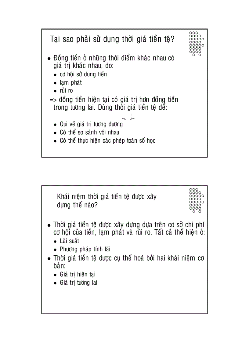 image for page Thời giá đồng tiền và mô hình chiết khấu dòng tiền