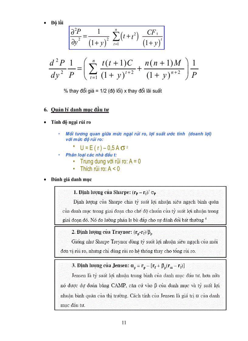 image for page Tóm tắt tất cả các công thức phân tích đầu tư chứng khoán