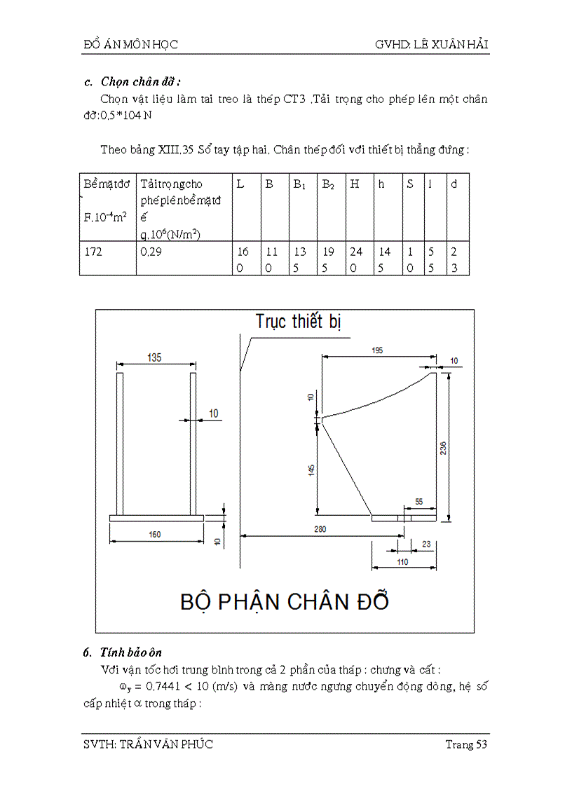 image for page Tính toán hệ thống chưng luyện liên tục để tách hỗn hợp hai cấu tử acetone nước bằng mâm chóp