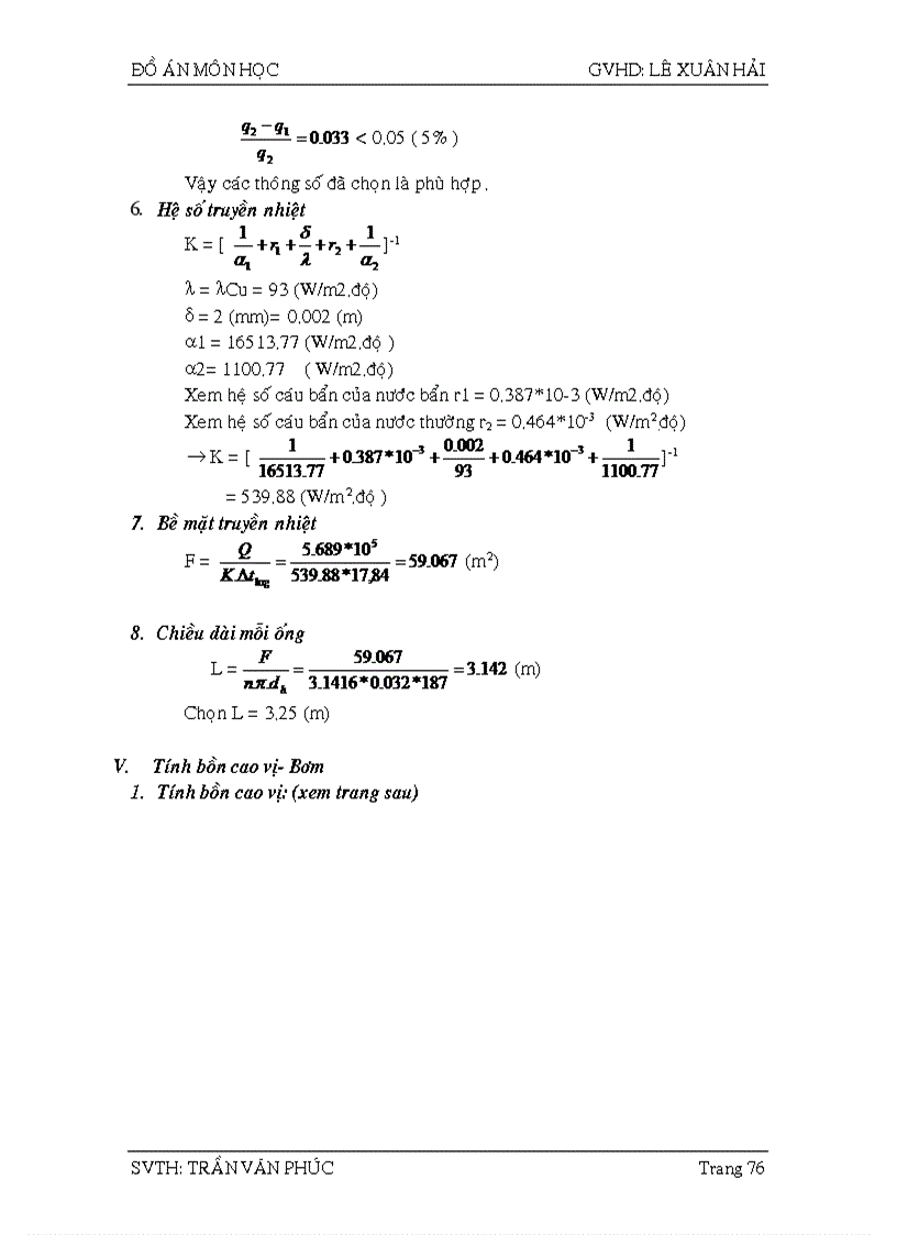 image for page Tính toán hệ thống chưng luyện liên tục để tách hỗn hợp hai cấu tử acetone nước bằng mâm chóp