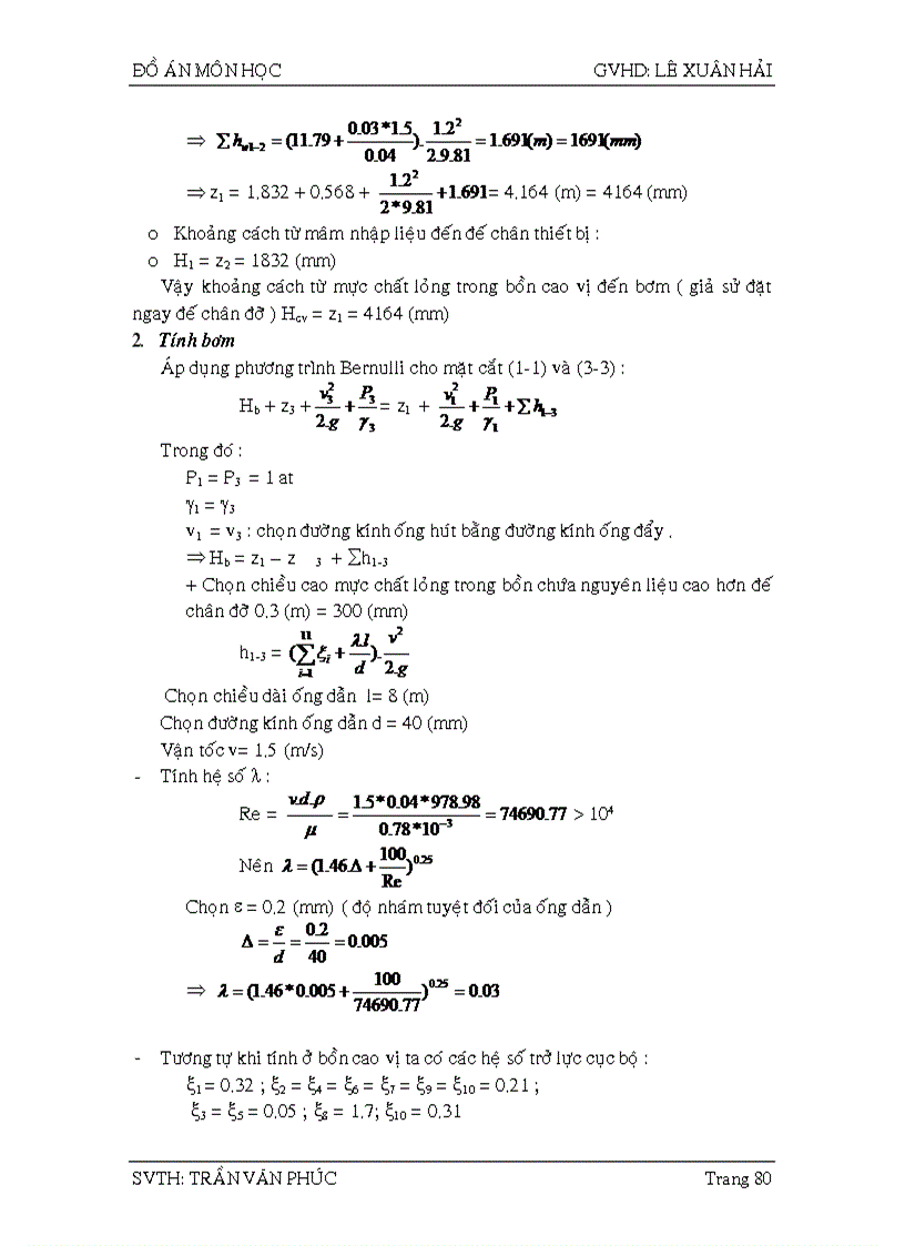 image for page Tính toán hệ thống chưng luyện liên tục để tách hỗn hợp hai cấu tử acetone nước bằng mâm chóp