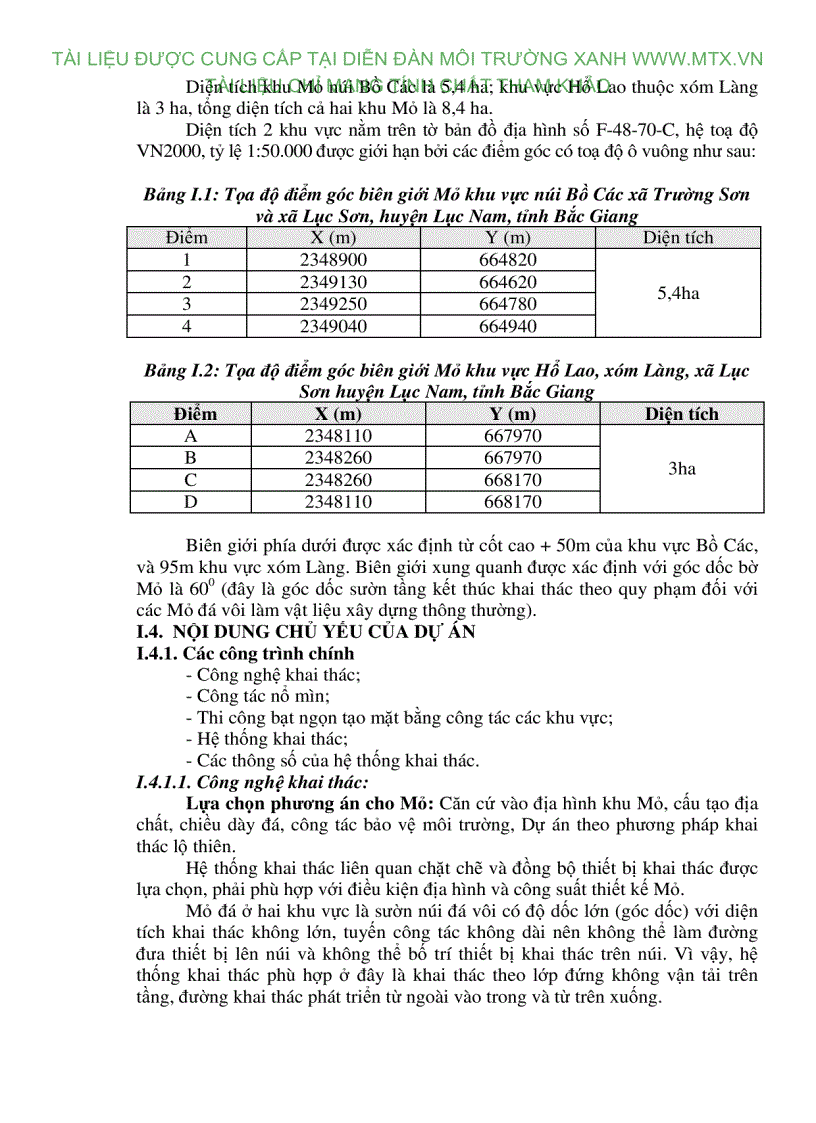 image for page Dự án khai thác đá làm vật liệu xây dựng huyện Lục Nam Bắc Giang
