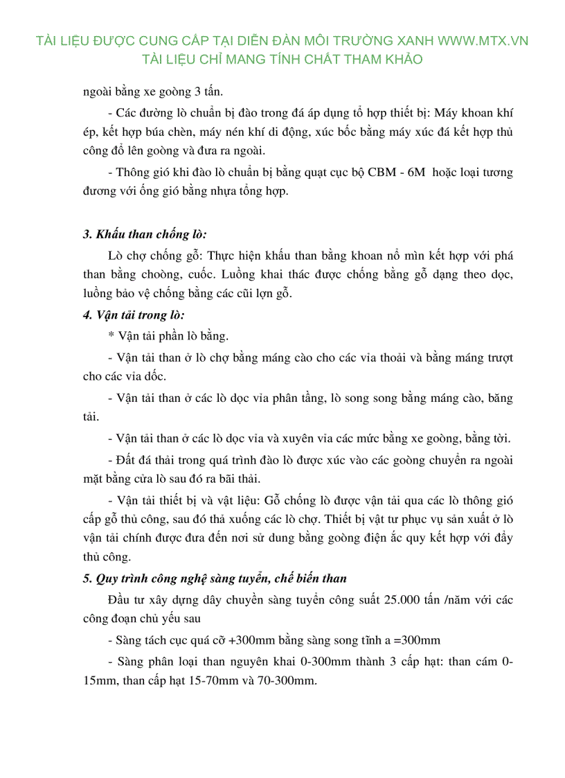 image for page Đánh giá tác động môi trường Dự án khai thác than tại khu vực III mỏ than Nước Vàng