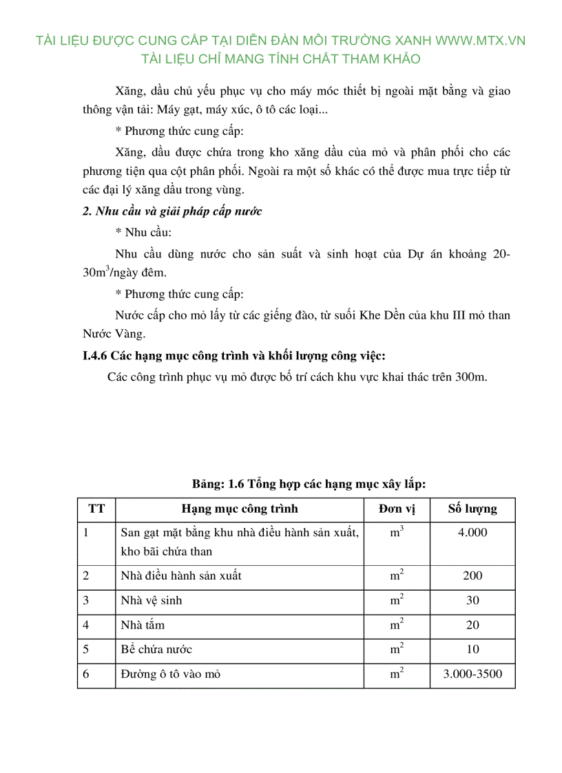 image for page Đánh giá tác động môi trường Dự án khai thác than tại khu vực III mỏ than Nước Vàng