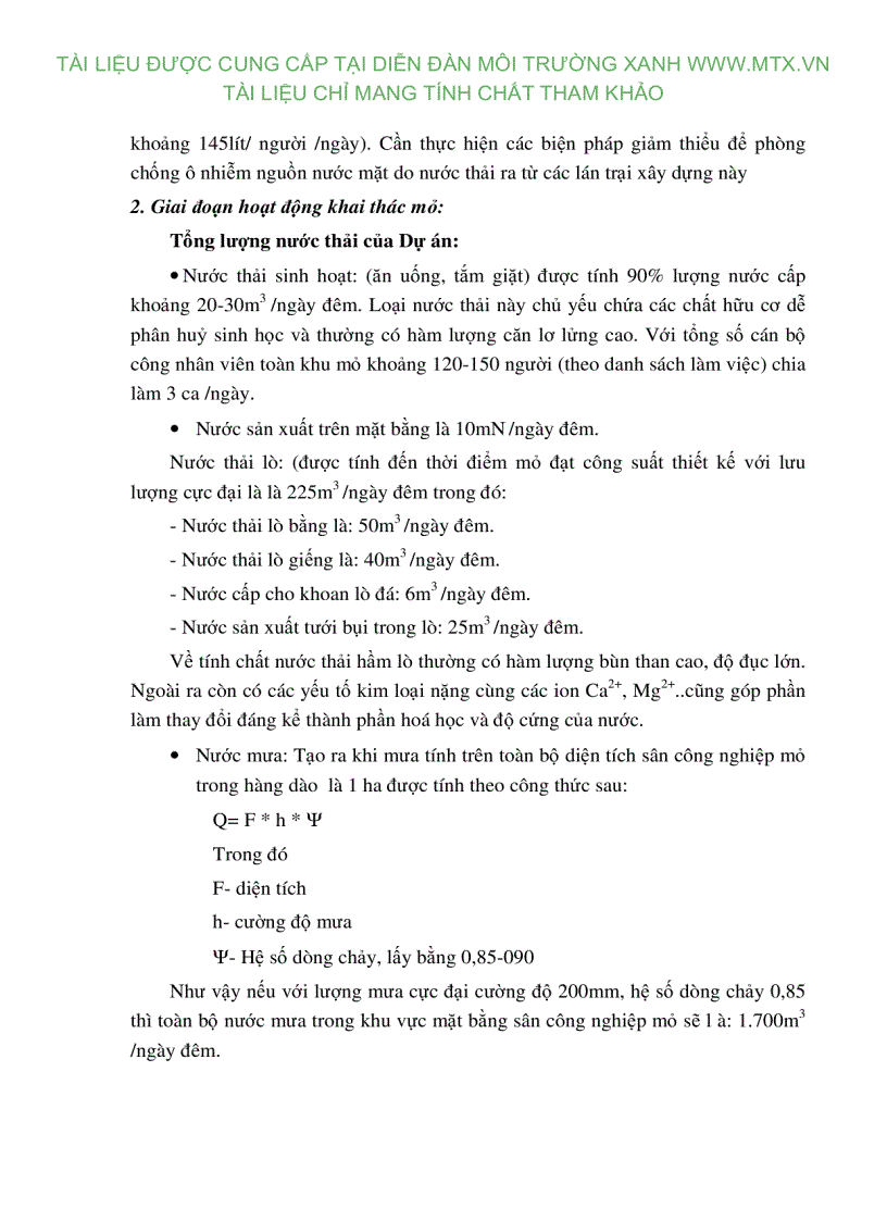 image for page Đánh giá tác động môi trường Dự án khai thác than tại khu vực III mỏ than Nước Vàng