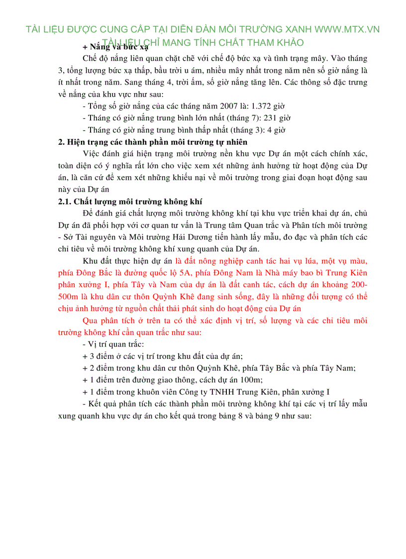 image for page Báo cáo ĐTM Dự án đầu tư mở rộng cơ sở sản xuất bao PP và bao phức hợp