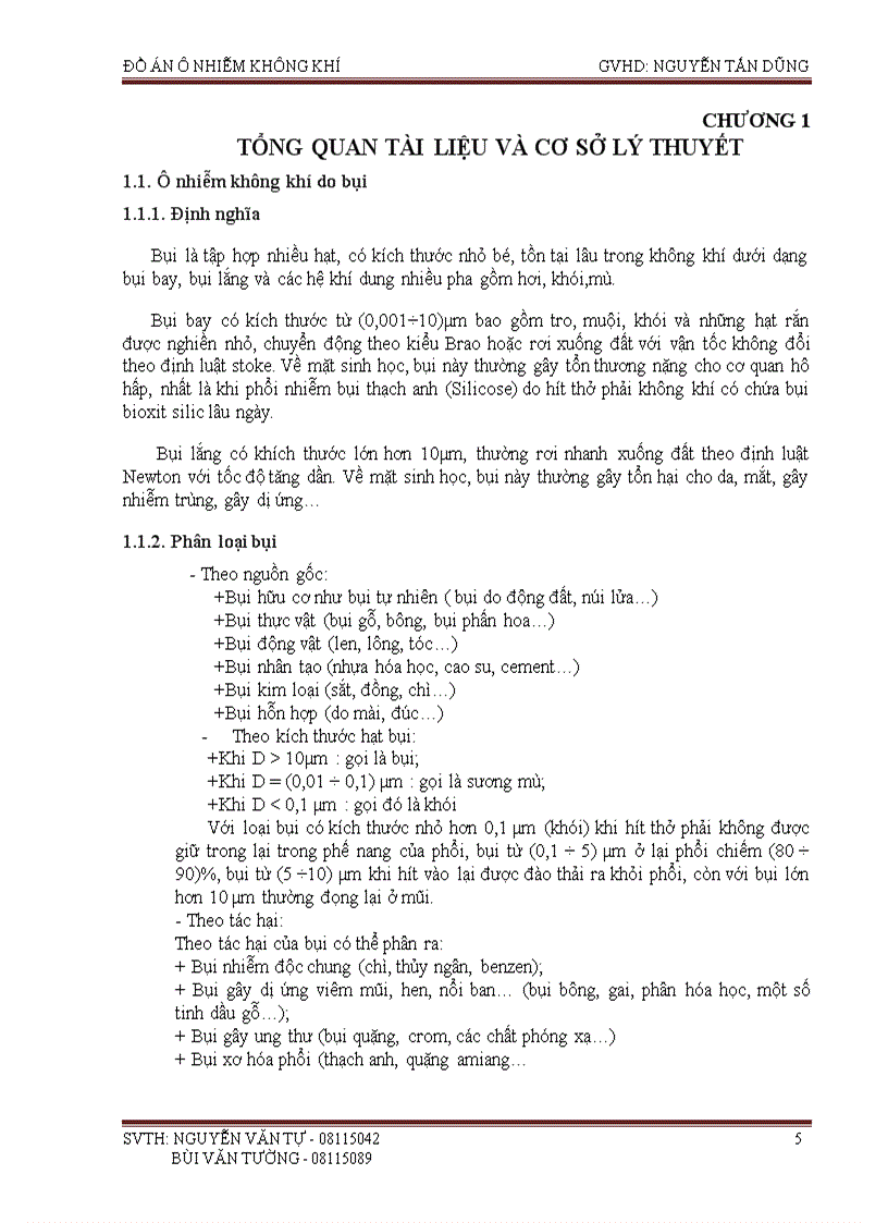 image for page Tính toán thiết kế thết bị xử lý ô nhiễm không khí trong nhà máy chế biến gỗ