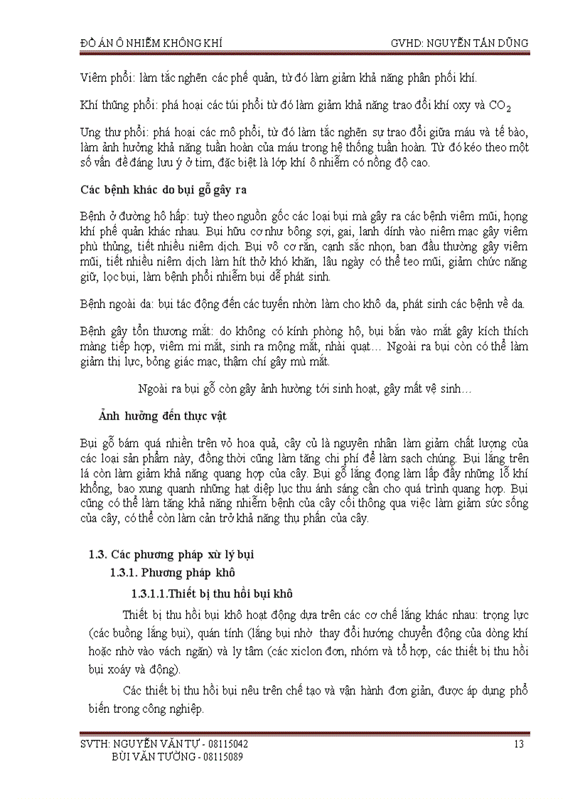 image for page Tính toán thiết kế thết bị xử lý ô nhiễm không khí trong nhà máy chế biến gỗ