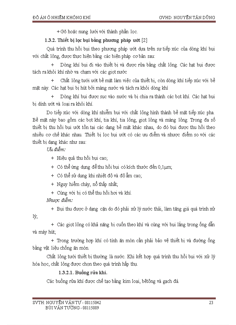 image for page Tính toán thiết kế thết bị xử lý ô nhiễm không khí trong nhà máy chế biến gỗ