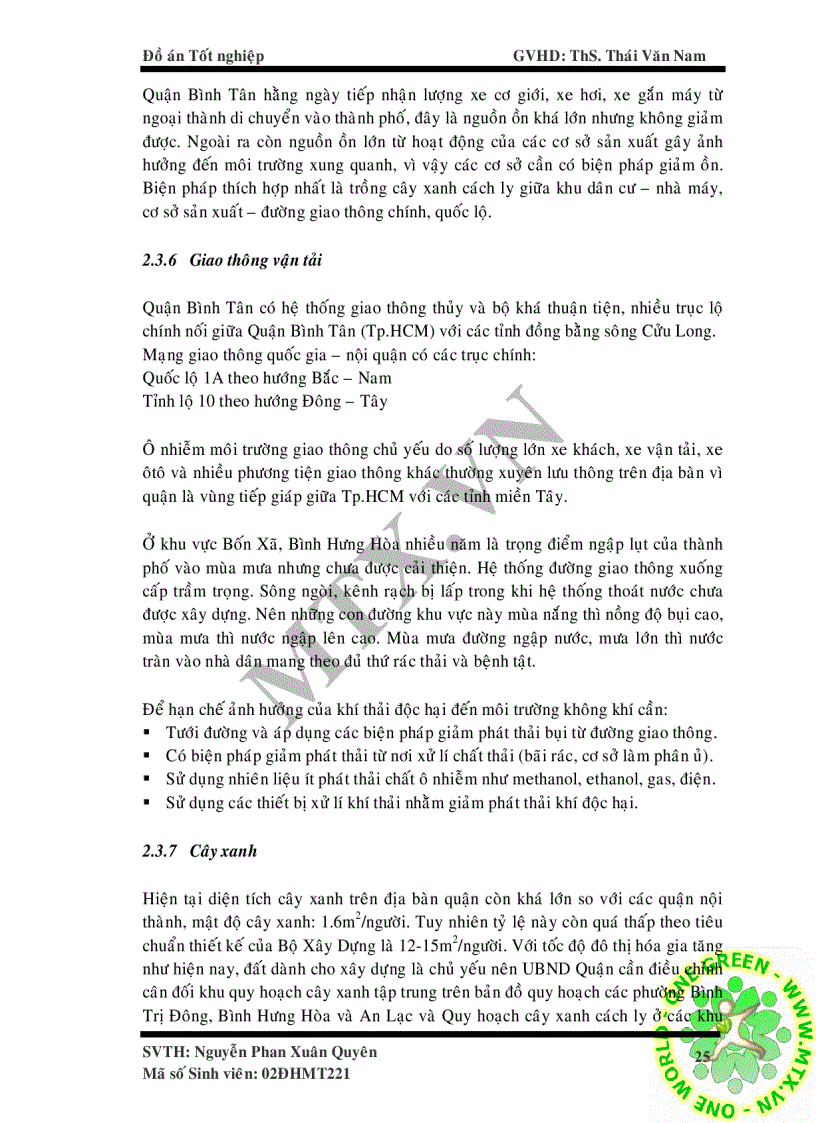 image for page Bước đầu áp dụng hệ thống quản lý tích hợp tiêu chuẩn ISO 9001 2000 và ISO 14001 2004 vào công tác quản lý môi trường tại Quận Bình Tân