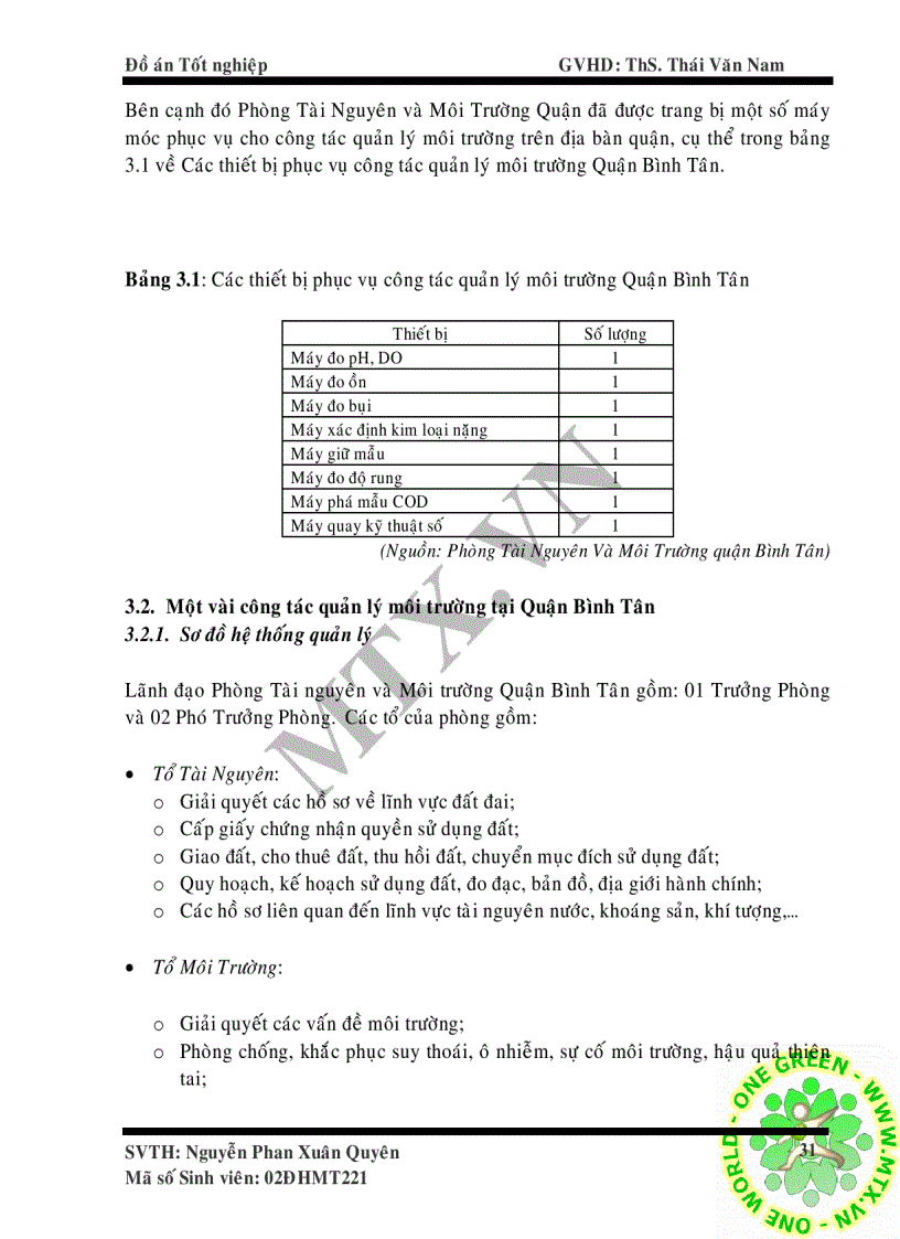 image for page Bước đầu áp dụng hệ thống quản lý tích hợp tiêu chuẩn ISO 9001 2000 và ISO 14001 2004 vào công tác quản lý môi trường tại Quận Bình Tân