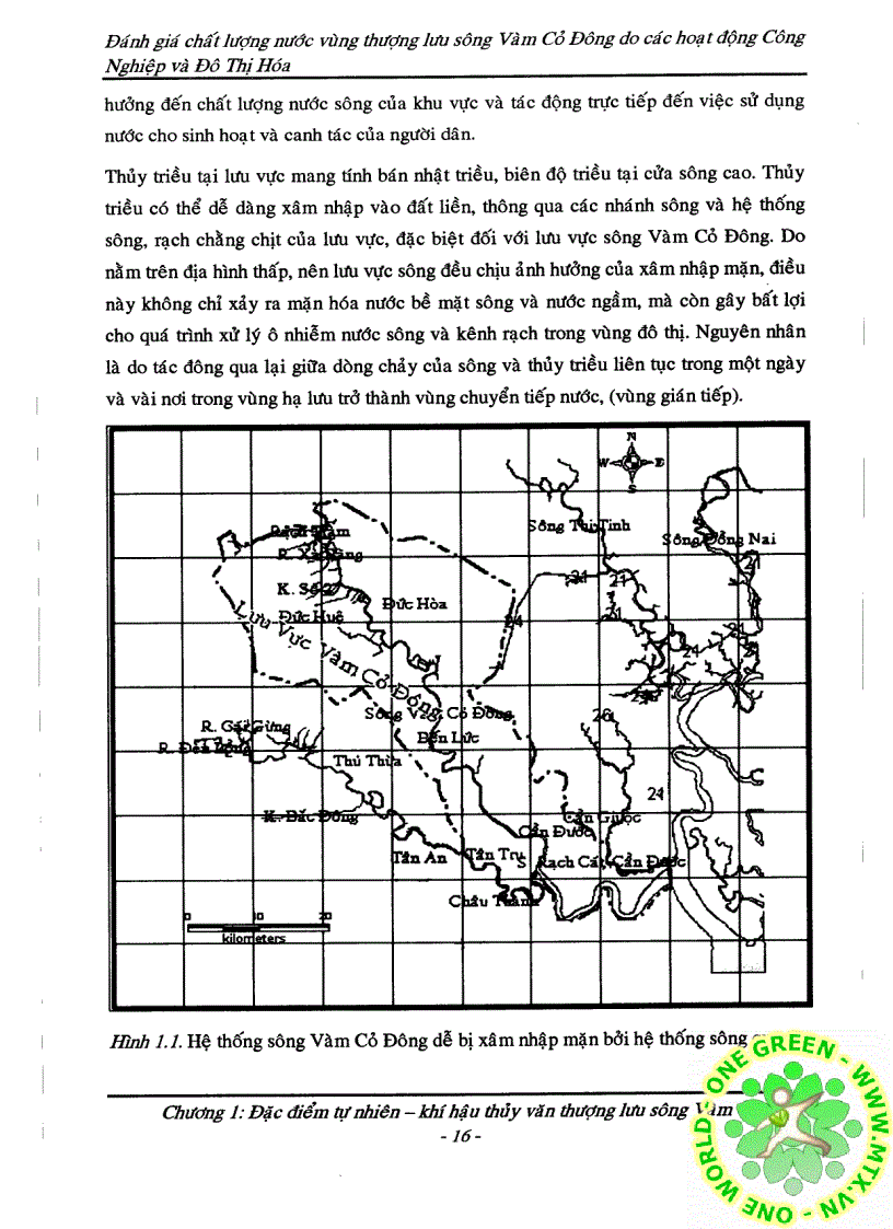 image for page Đánh giá chất lượng nước vùng thượng lưu sông Vàm cỏ do tác động công nghiệp hóa và hiện đại hóa