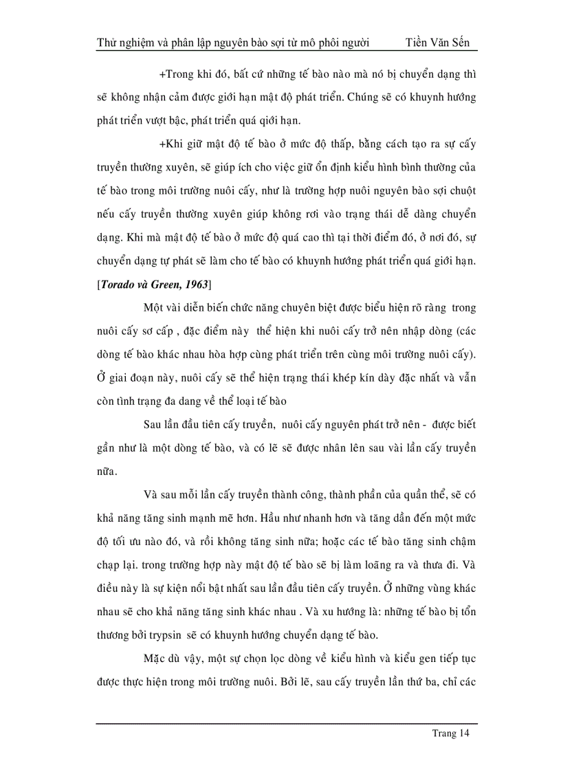 image for page Thử nghiệm phân lập và tạo dòng nguyên bào sợi từ mô phôi thai người