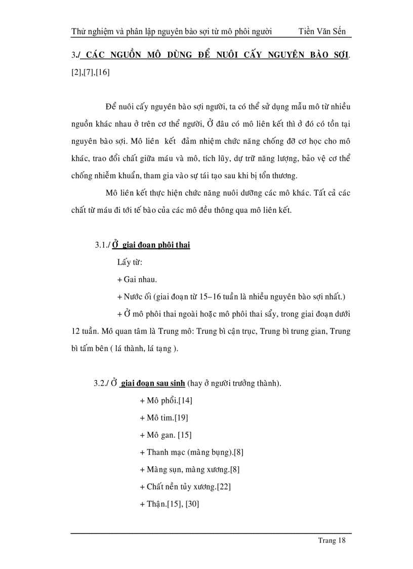 image for page Thử nghiệm phân lập và tạo dòng nguyên bào sợi từ mô phôi thai người