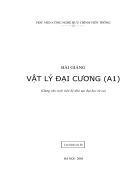 Bài giảng bài tập sau mỗi chương Vật lí đại cương A1 Hoc viện Công nghệ Bưu chính Viễn thông