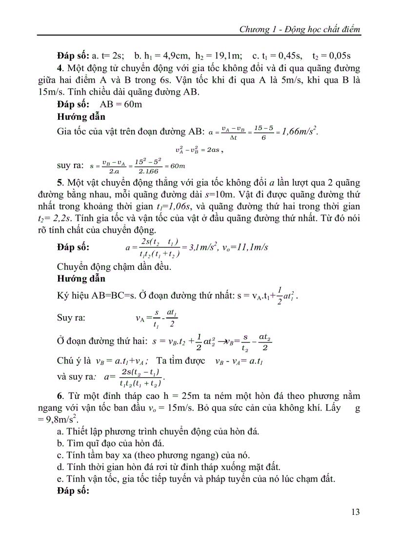 image for page Bài giảng bài tập sau mỗi chương Vật lí đại cương A1 Hoc viện Công nghệ Bưu chính Viễn thông