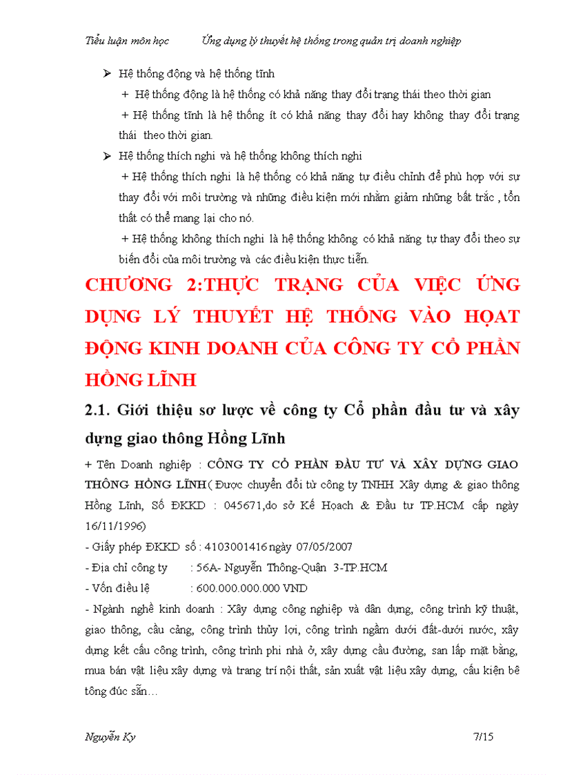 image for page Ứng dụng lý thuyết hệ thống trong quản trị doanh nghiệp vào hoạt động kinh doanh tại phòng kinh doanh của công ty cổ phần Hồng Lĩnh