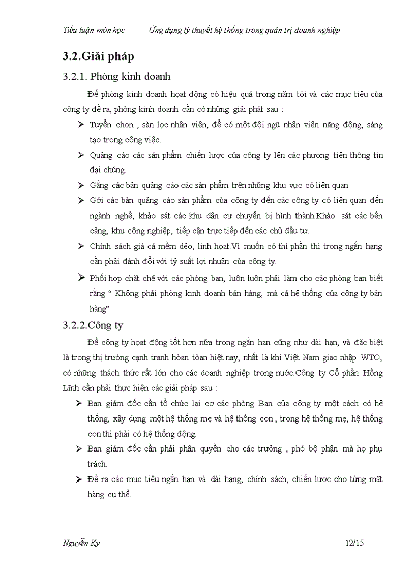 image for page Ứng dụng lý thuyết hệ thống trong quản trị doanh nghiệp vào hoạt động kinh doanh tại phòng kinh doanh của công ty cổ phần Hồng Lĩnh