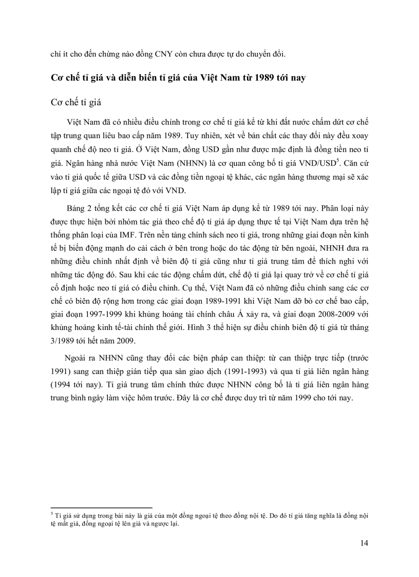 image for page Lựa chọn chính sách tỷ giá cho Việt Nam