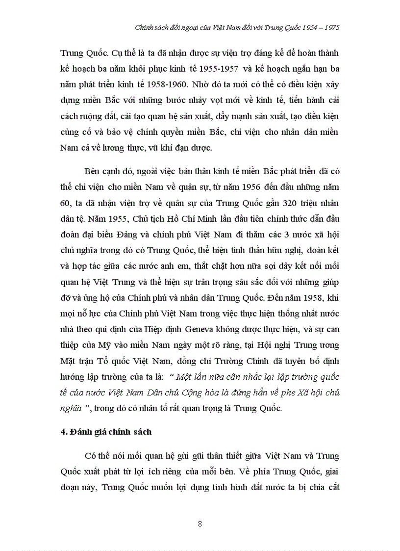 image for page Chính sách đối ngoại của Việt Nam đối với Trung Quốc trong kháng chiến chống Mỹ