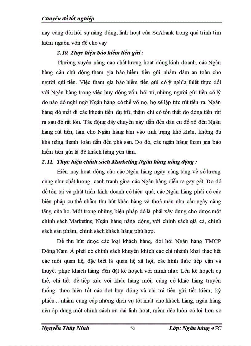 image for page Giải pháp nâng cao hiệu quả huy động vốn tại ngân hàng thương mại cổ phần Đông Nam Á