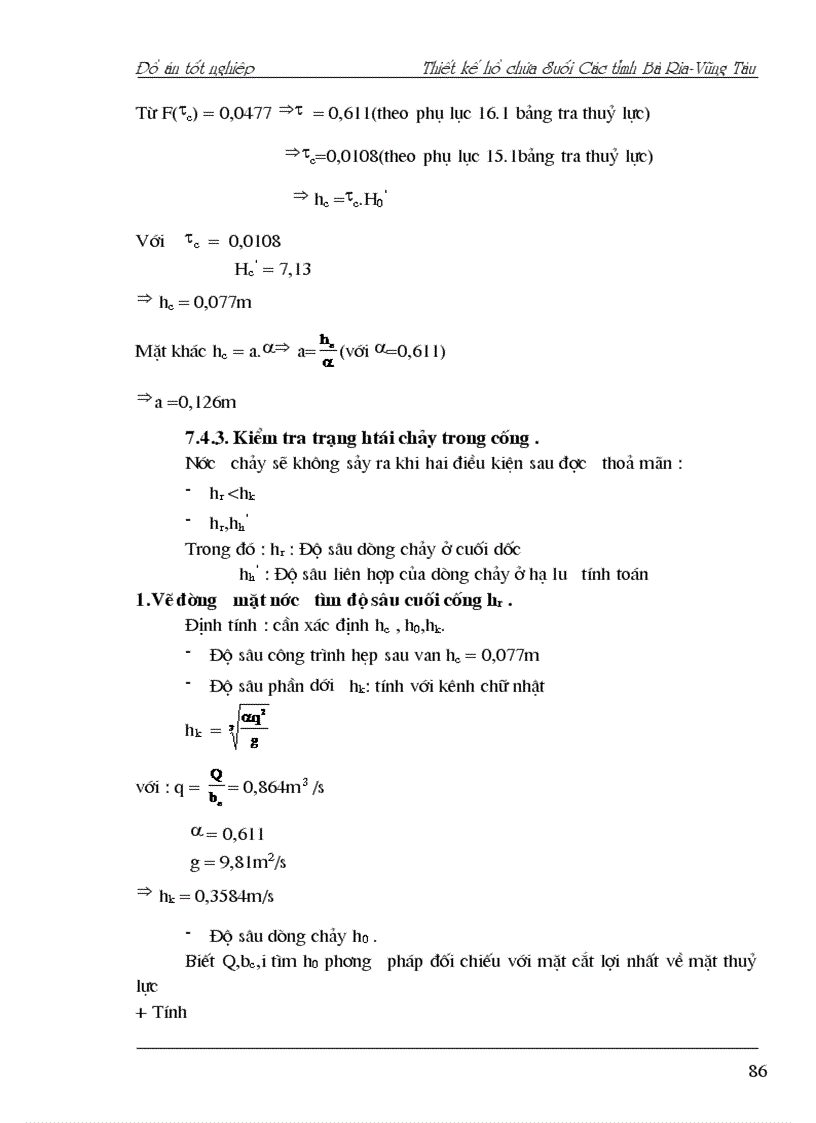 image for page Thiết kế hồ chứa Suối Các tỉnh Bà Rịa Vũng Tàu