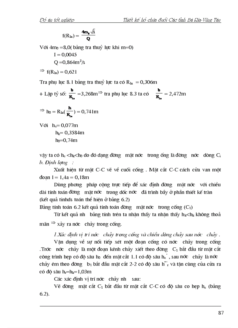 image for page Thiết kế hồ chứa Suối Các tỉnh Bà Rịa Vũng Tàu
